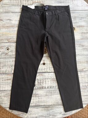 NWT, GAP black Slim City coupe urbane etroite pants, size 14
